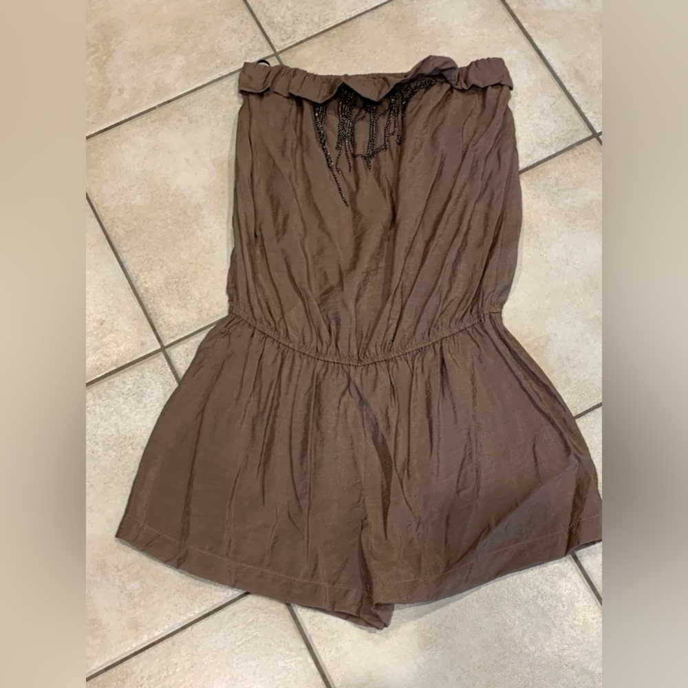 Zinga shorts romper with cute chain detail-Size-Large